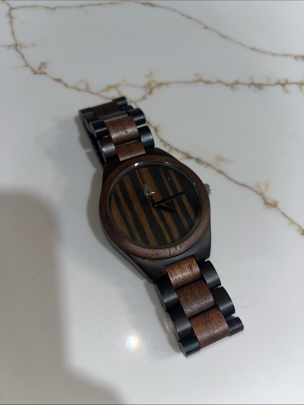 Wood Grain Men’s Watch - Brown and Black